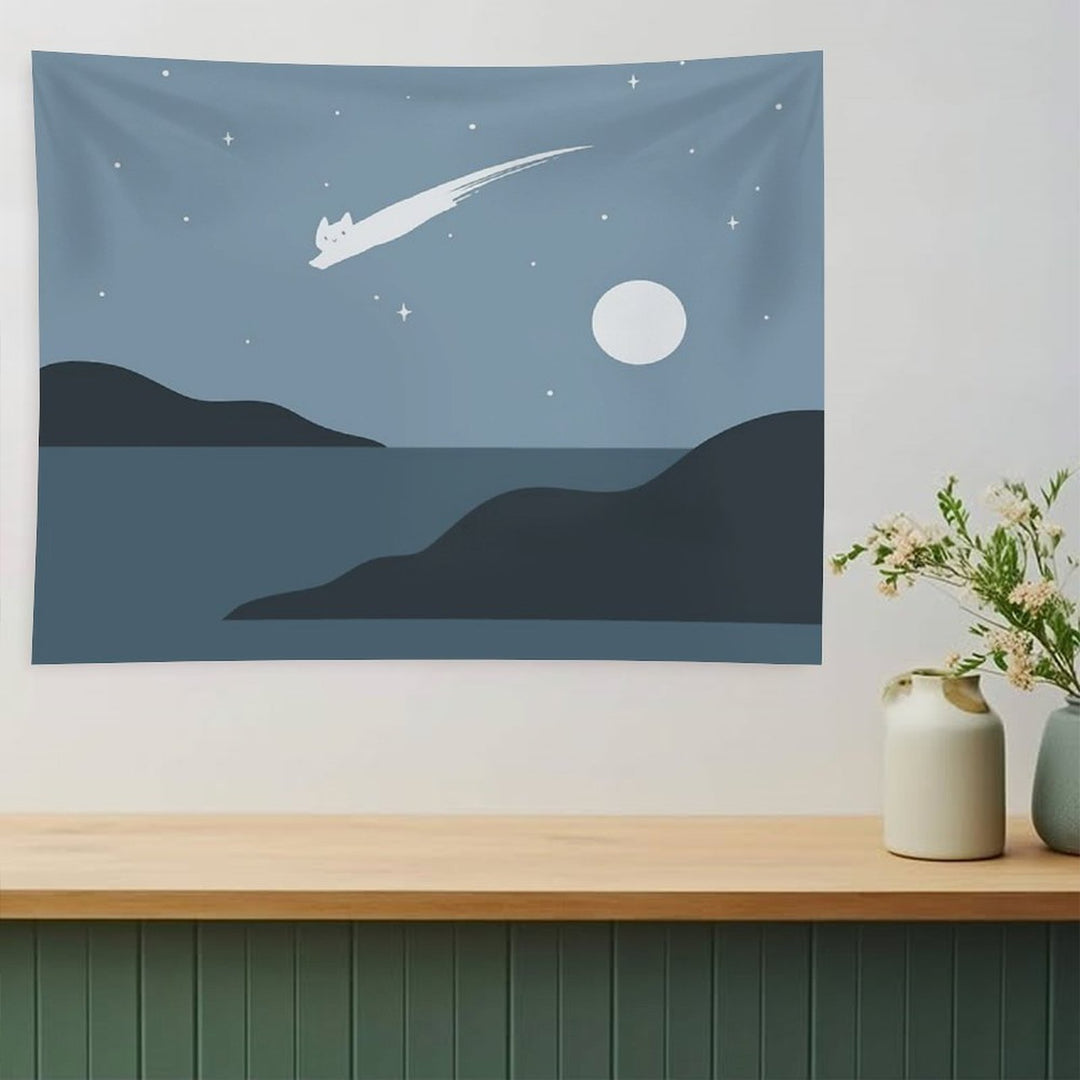 Cat Landscape 43 Tapestry