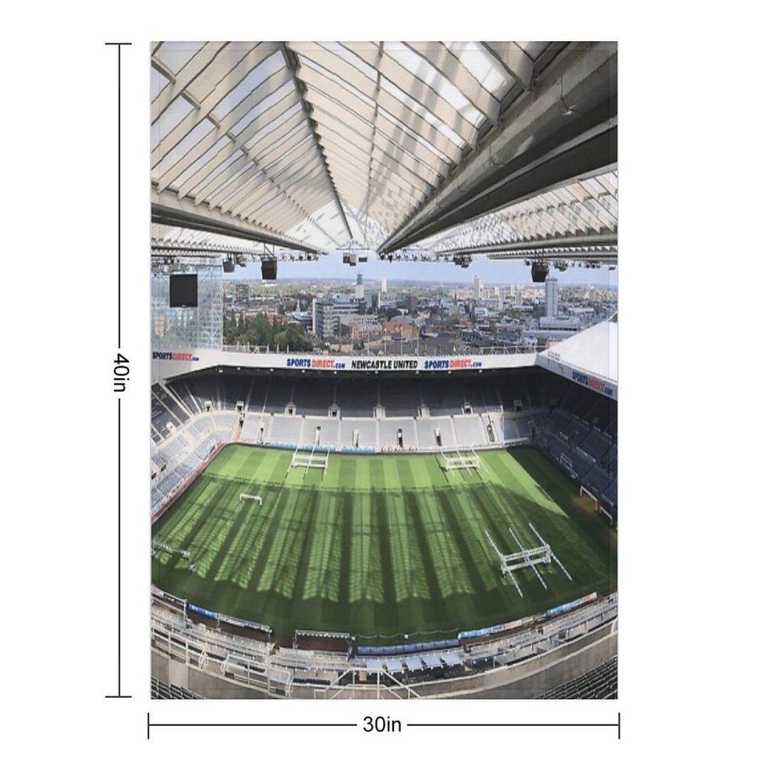 Newcastle United Football Club Photography Easy Care Throw Blanket