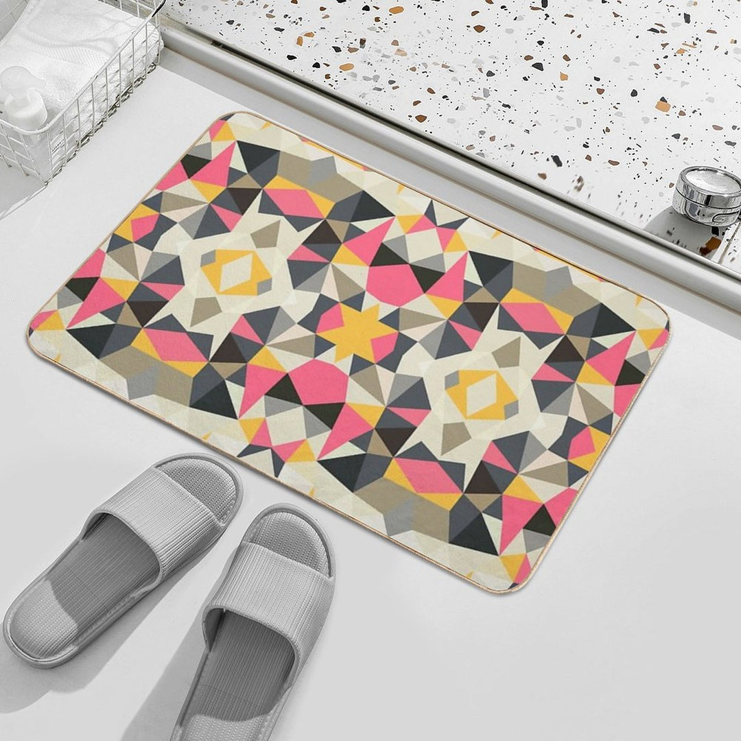 Lemonade Stand Tribal  Pet-Safe Bath Mat