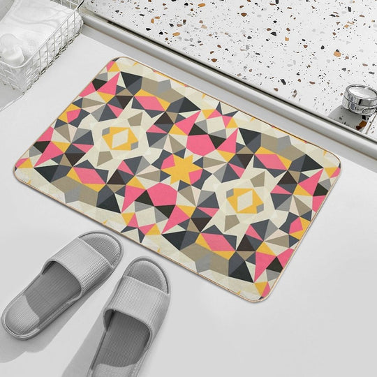 Lemonade Stand Tribal  Pet-Safe Bath Mat