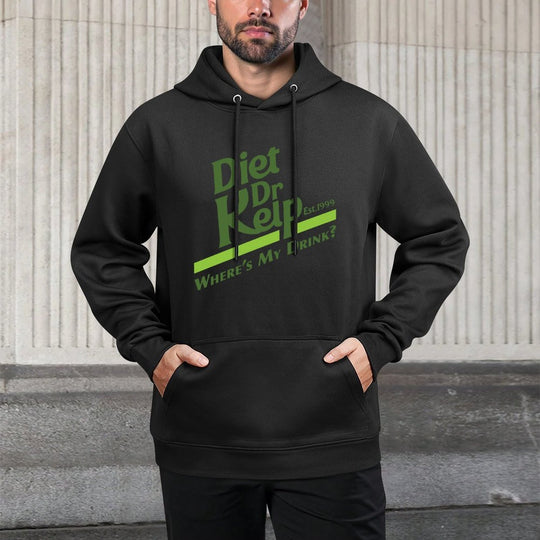 Diet Dr Kelp Wheres My Drink - 90s Meme Adjustable Hood Hoodie