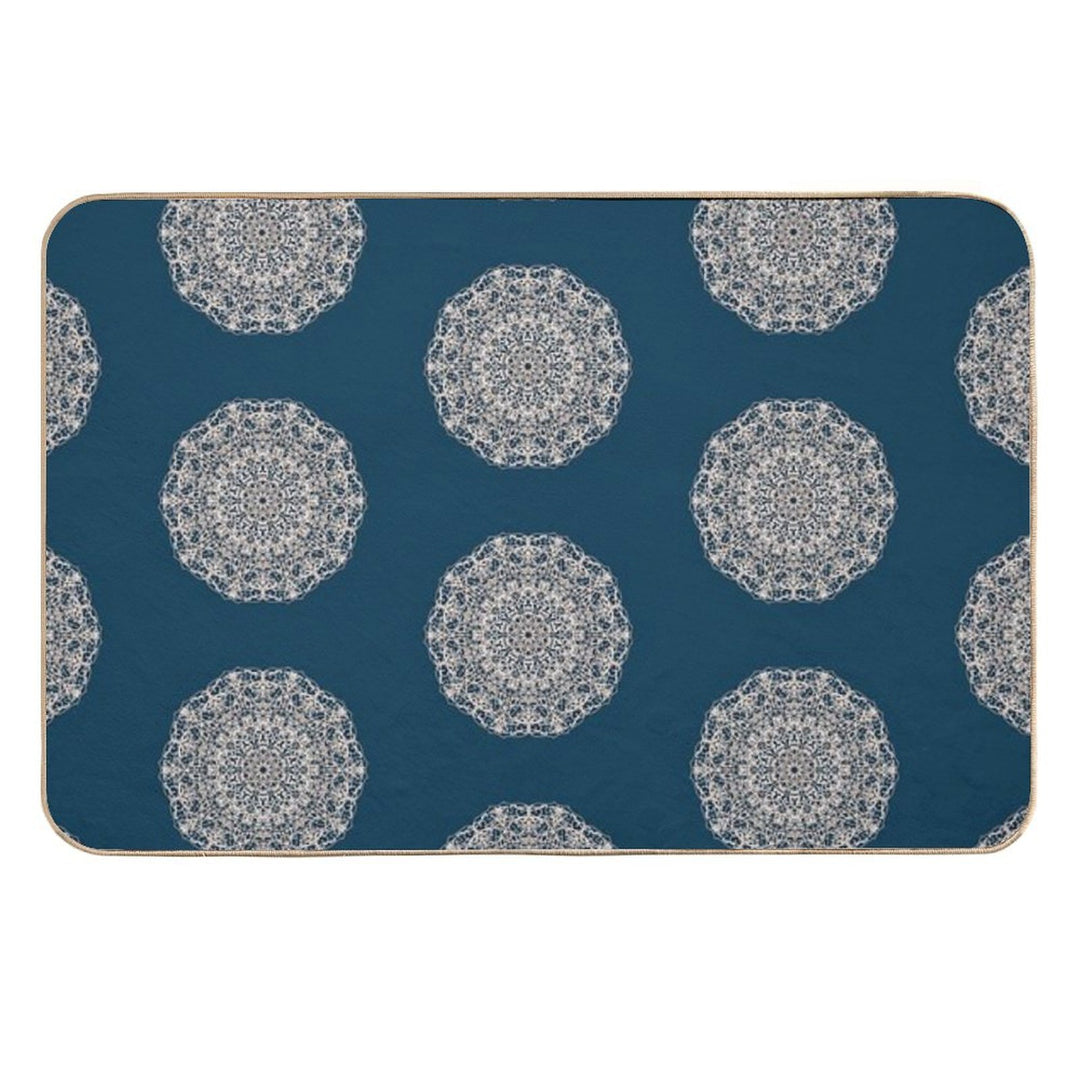 Doily Layers Imprint  Rapid-Drying Bath Mat