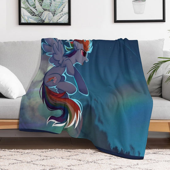 Rainbow Dash Quick-dry Throw Blanket