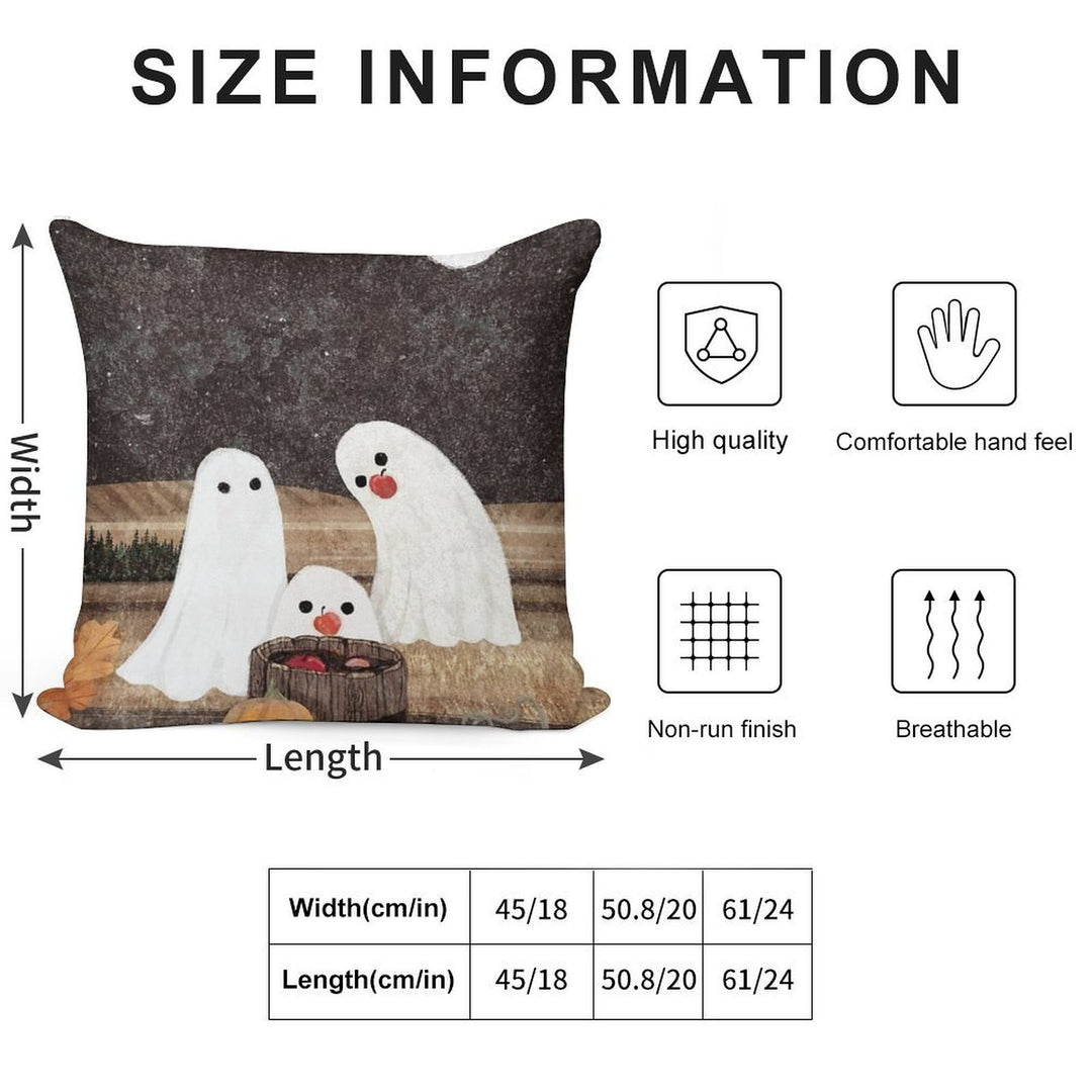Apple Bobbing Soft Decorative Cover Throw Pillow