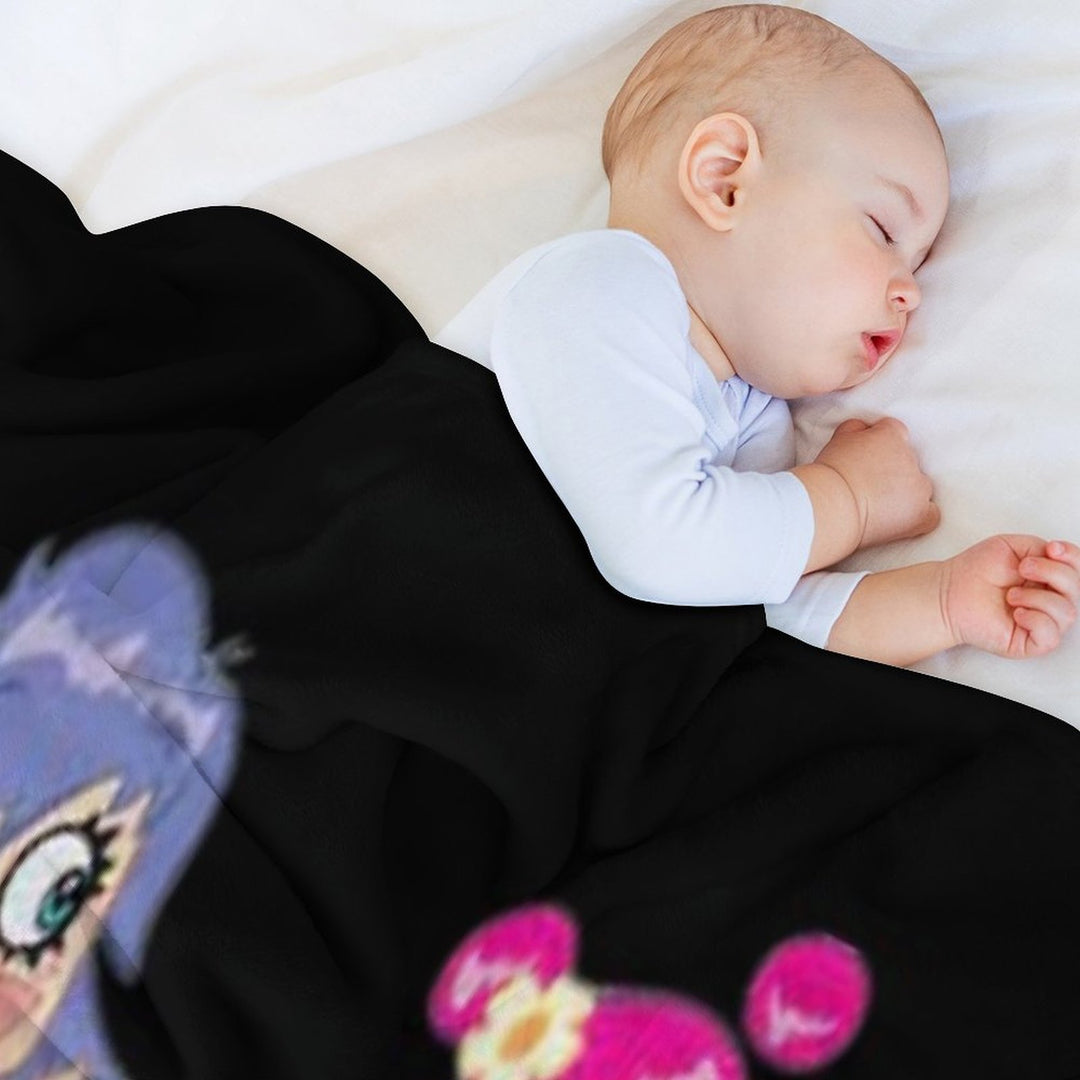 Hi Hi Puffy AmiYumi  - Hi!hi! Puffy Amiyumi   - AmiYumi Show! Drawstring Quick-dry Throw Blanket