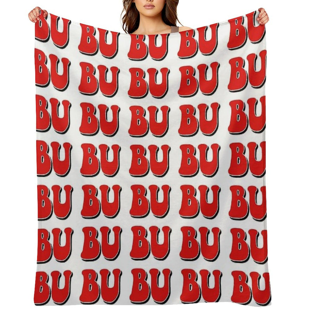 BU Boston University Eco-conscious Throw Blanket