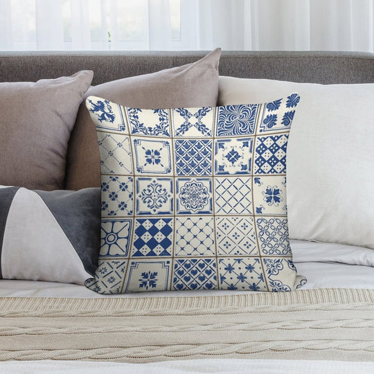 Azulejo Lisbon Azulejos Lisboa Soft Style Accent Throw Pillow