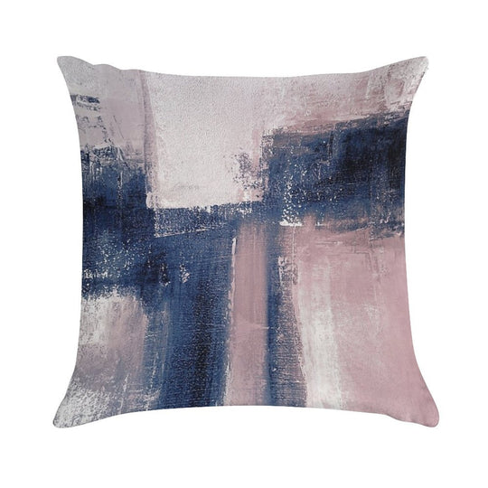 Pink And Navy 3 Soft Multiple Sizes Throw Pillow