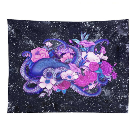 Magic Ocean The Octopus Coloured Version Tapestry