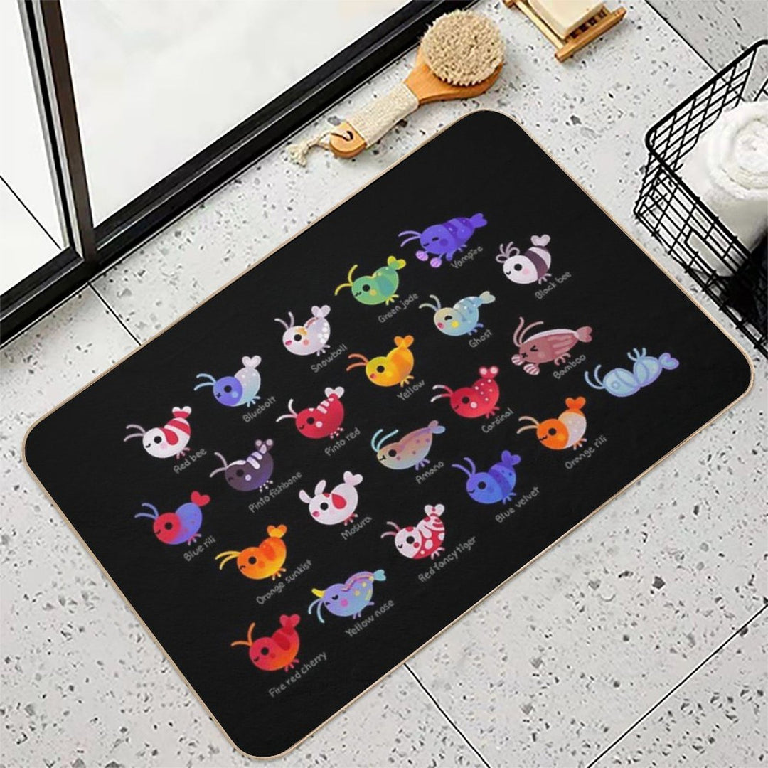 Freshwater Shrimp - Name Durable Bath Mat