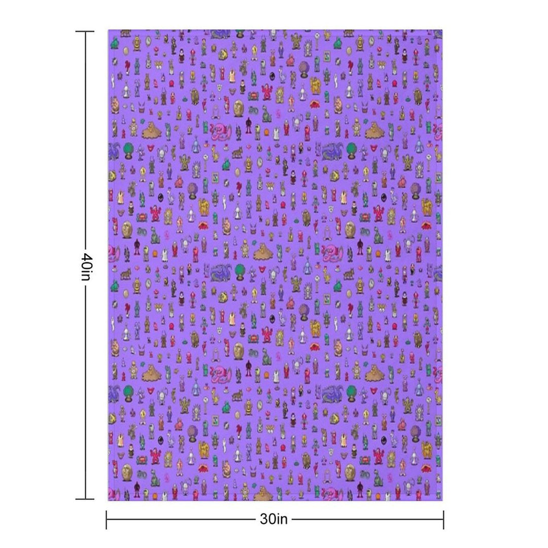 Earthbound Mega Sprite Sheet Durable Throw Blanket