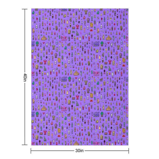 Earthbound Mega Sprite Sheet Durable Throw Blanket