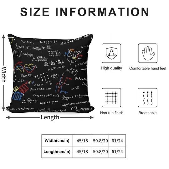 Physics Equations Soft Bedroom Essential Throw Pillow