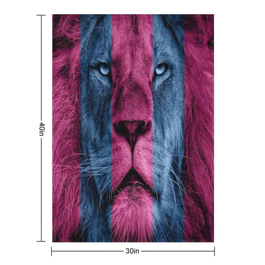 Aston Villa Lion Velvety-soft Throw Blanket