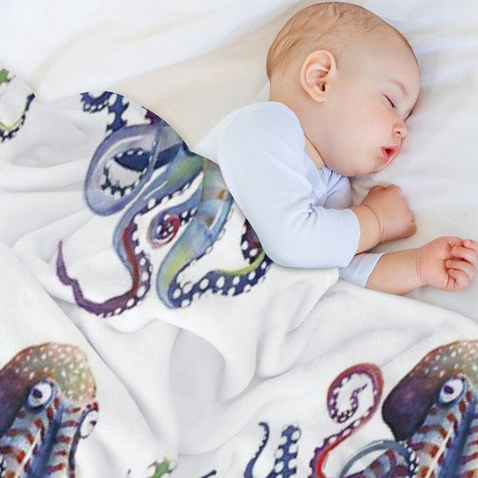 Octopus Compact Throw Blanket