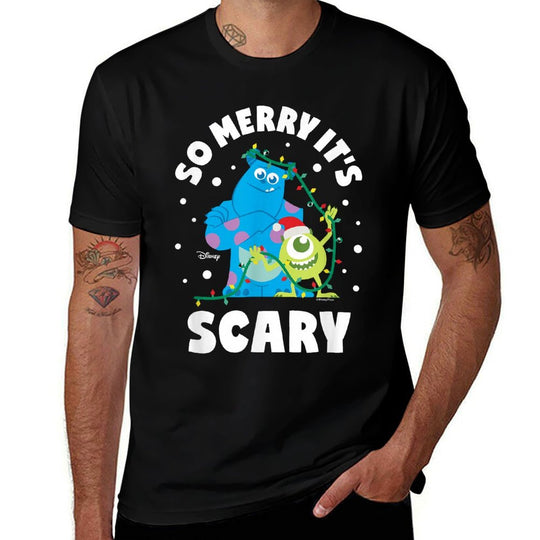 Monsters Inc - So Merry Its Scary  Easy-care T-Shirt