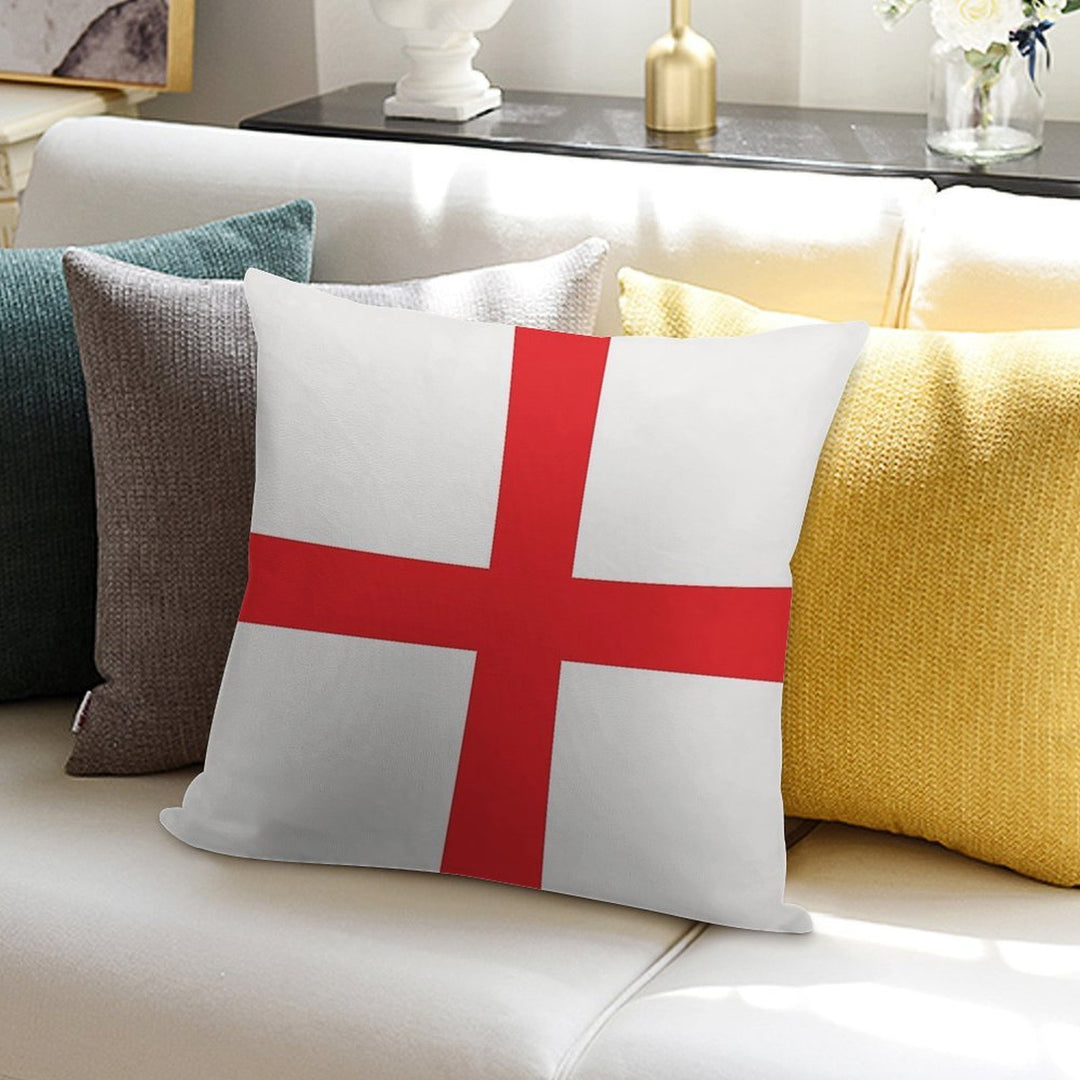World of Color Flags - Country Cushion - Flag of England Soft Hidden Zipper Throw Pillow
