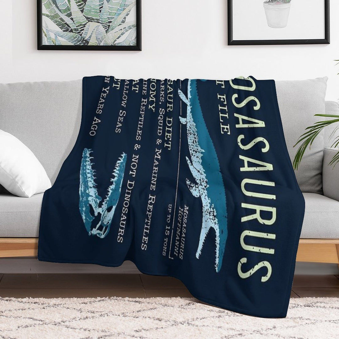 Mosasaurus Facts Comfort Throw Blanket