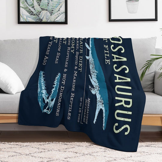Mosasaurus Facts Comfort Throw Blanket