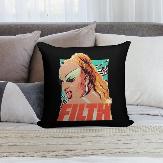 FILTH Soft Ultra-Soft Texture Throw Pillow