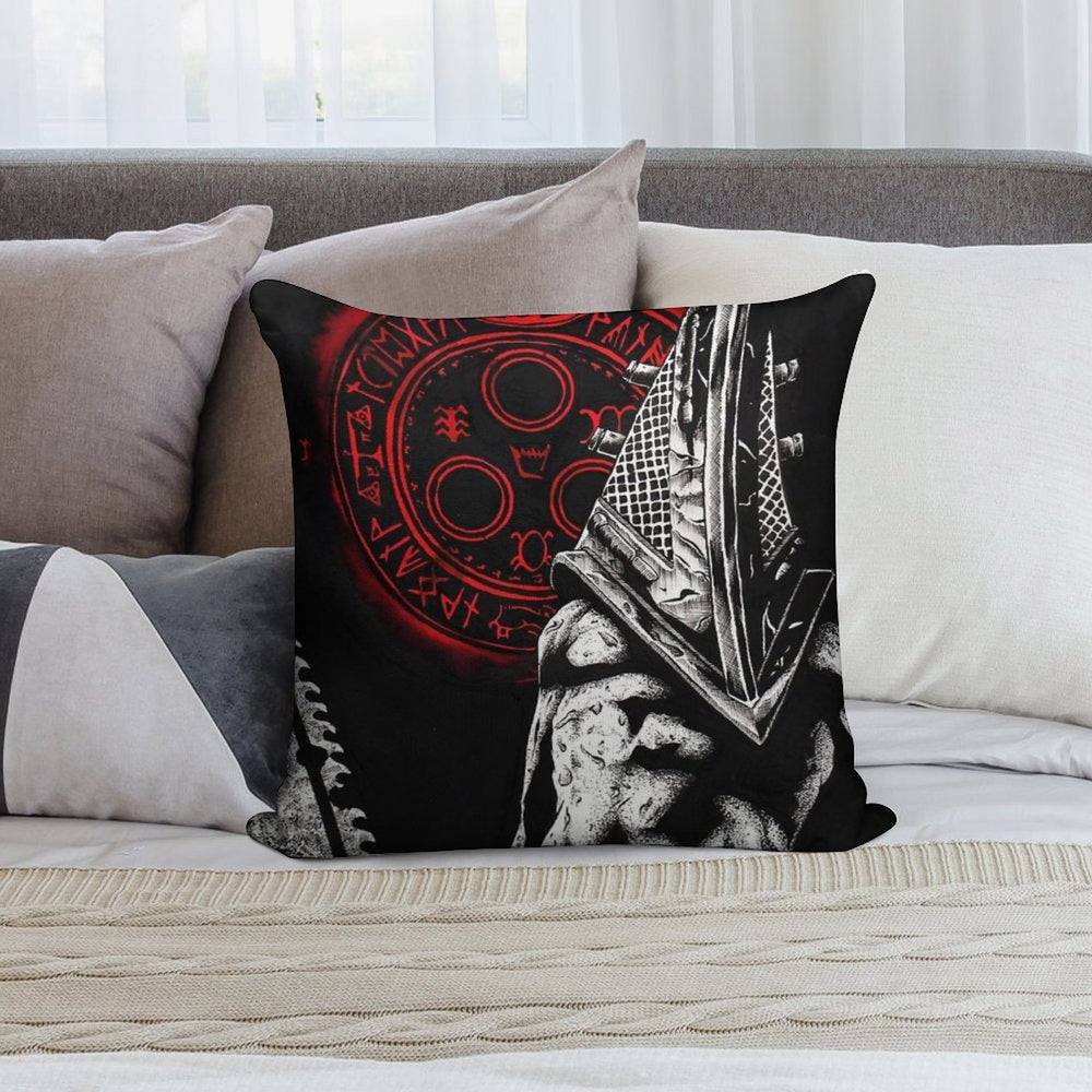 Scary Slow Villain Soft Reinforced Edging Throw Pillow