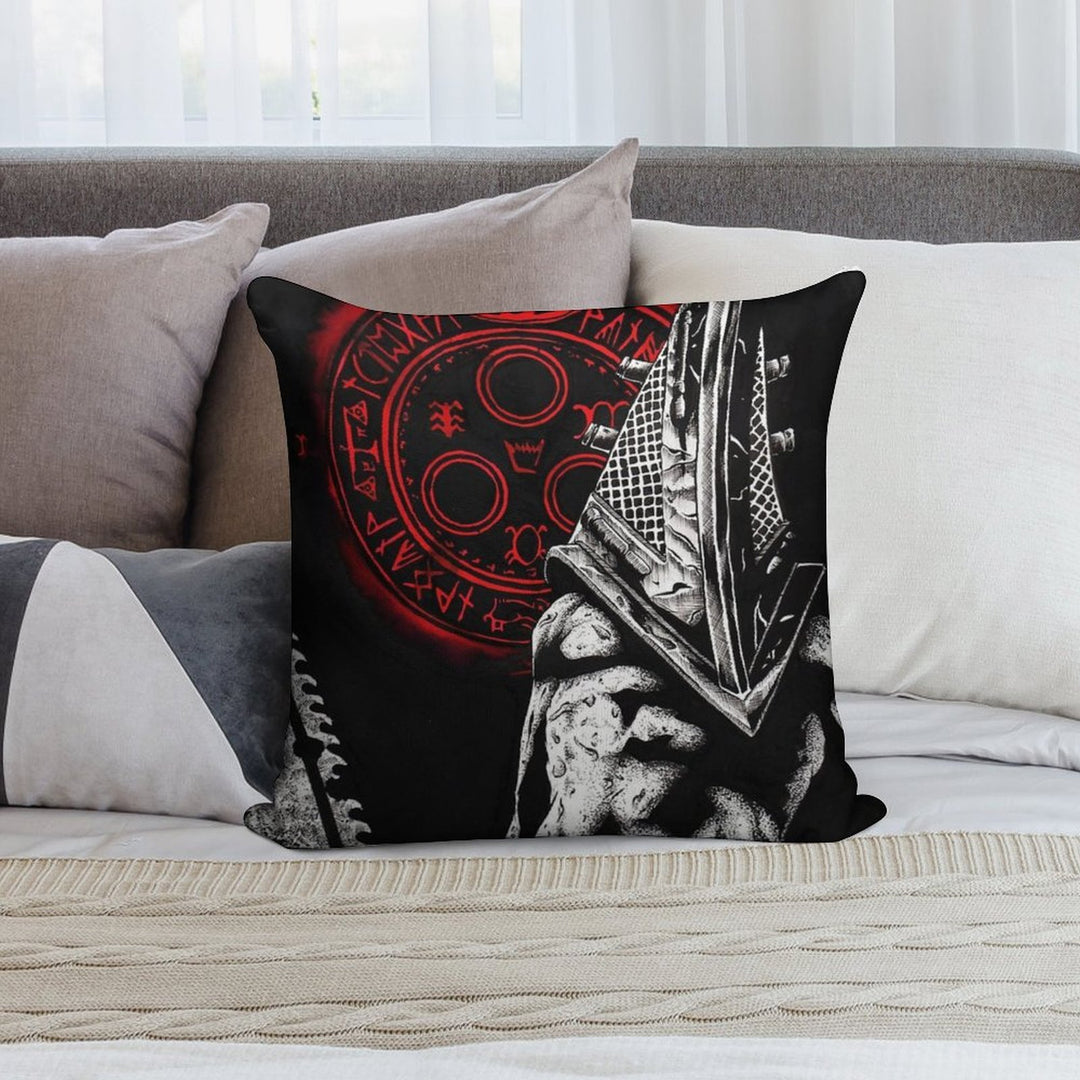 Scary Slow Villain Soft Reinforced Edging Throw Pillow