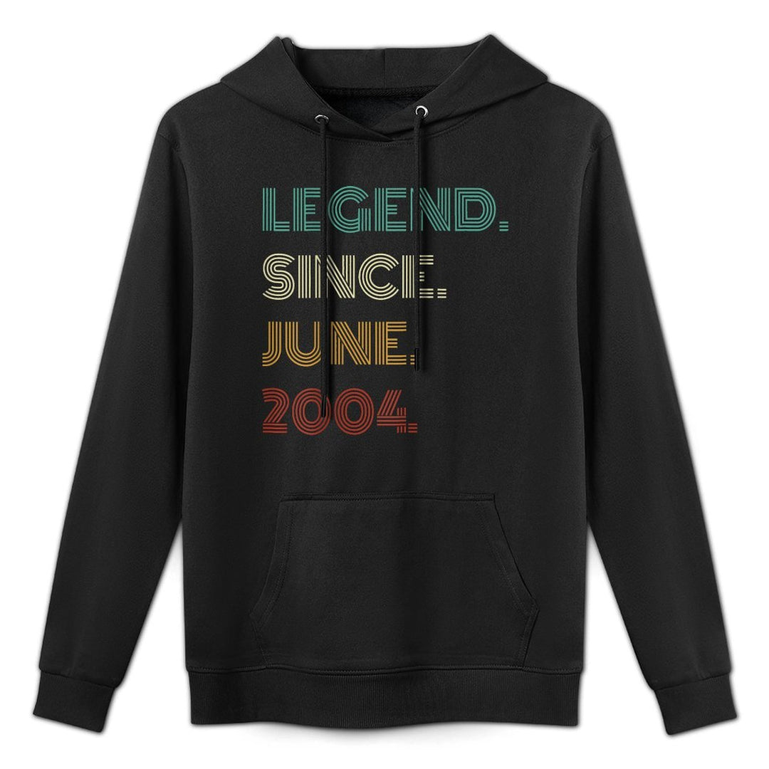 21 Years Old Legend Since June 2004 21st Birthday Casual Wear Hoodie