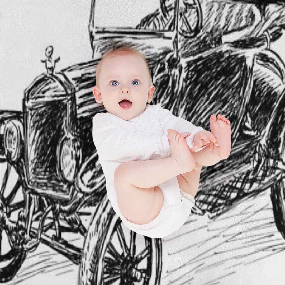 Ford Model T Image Eco-conscious Throw Blanket