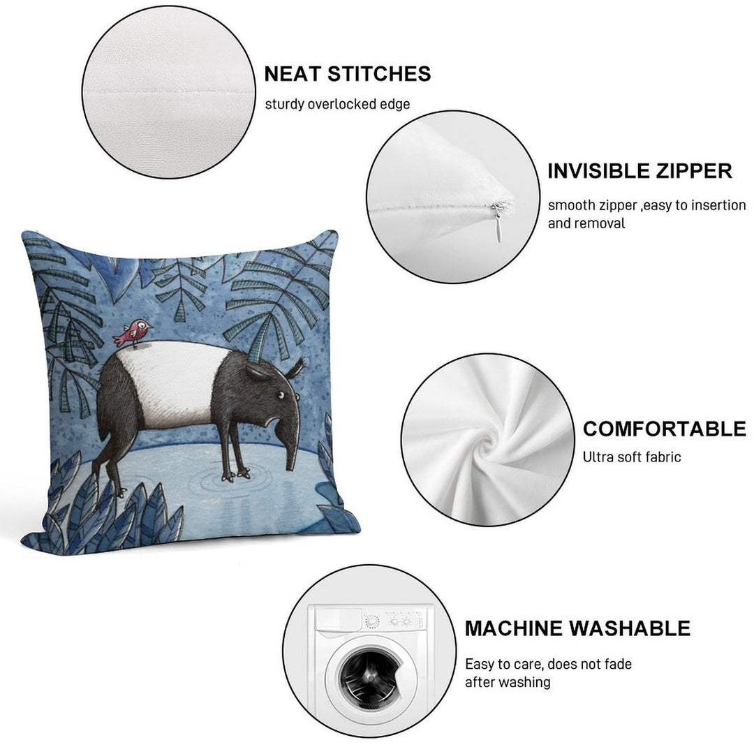 Welcome To The Jungle - Tapir - Schabrackentapir Soft Bedroom Essential Throw Pillow