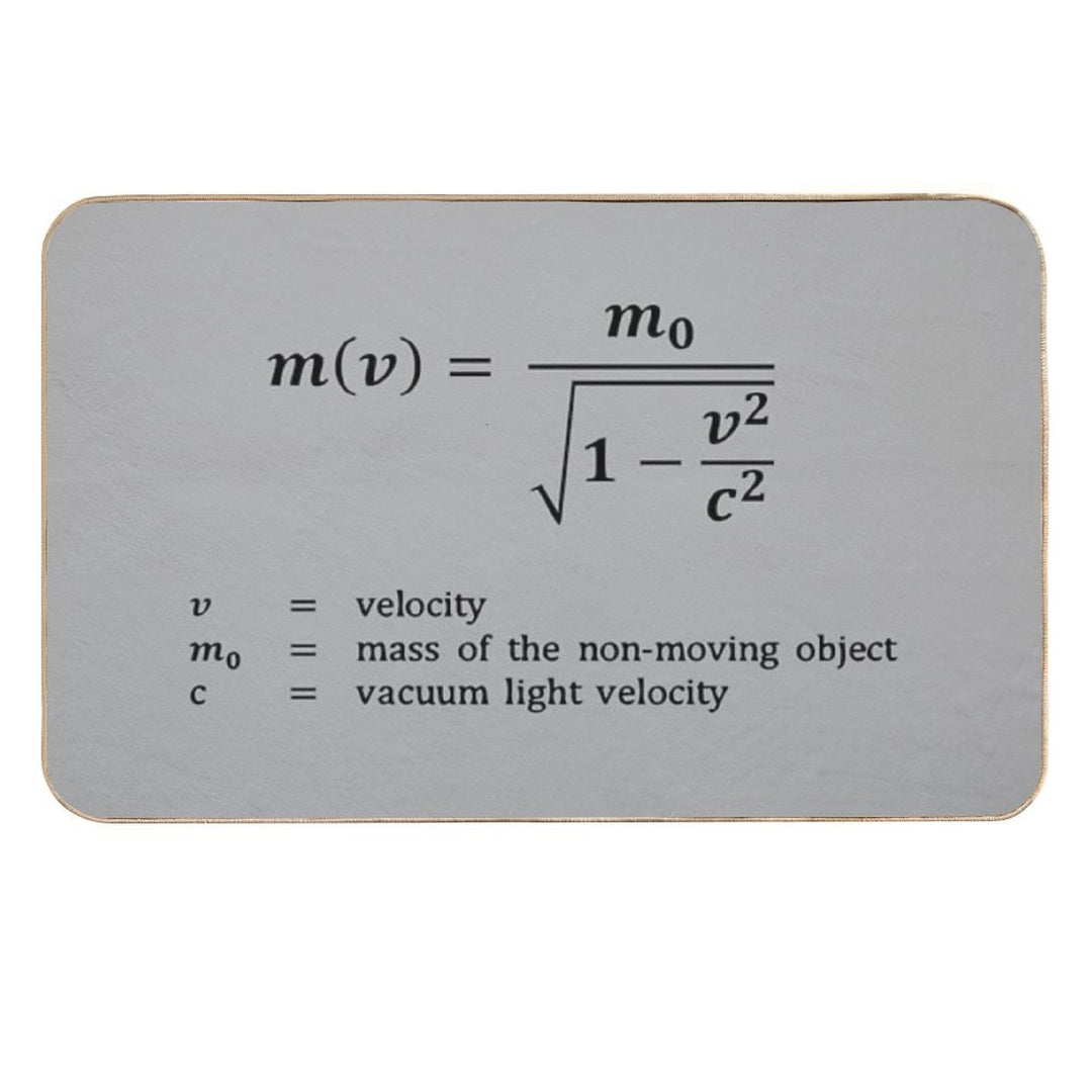 Formula, Relative Mass  Repositionable Bath Mat