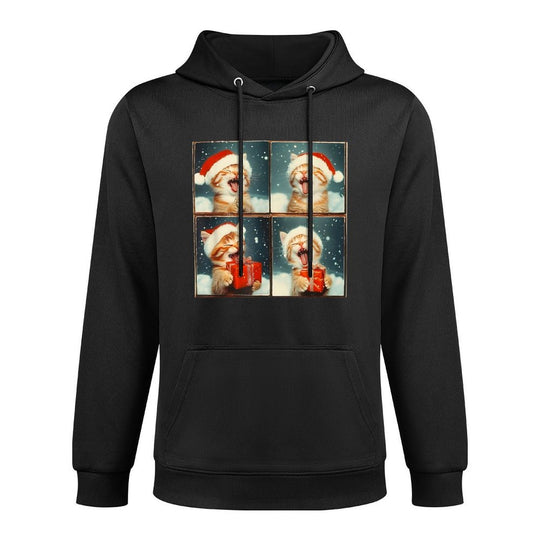 Love Kittens Xmas Animal Cat Men Women Kids - Unisex All Ages - Black - Small - - - Christmas - Winter Moisture-Wicking Hoodie