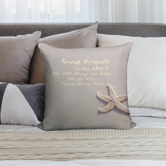 Good Friends Are Like Stars Soft Multiple Sizes Throw Pillow