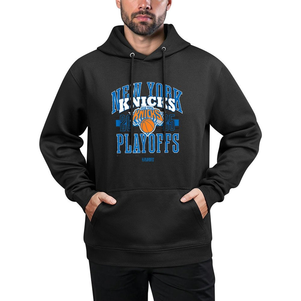 NBA Official New York Knicks 2025 Playoffs Showtime Cotton-Polyester Blend Hoodie
