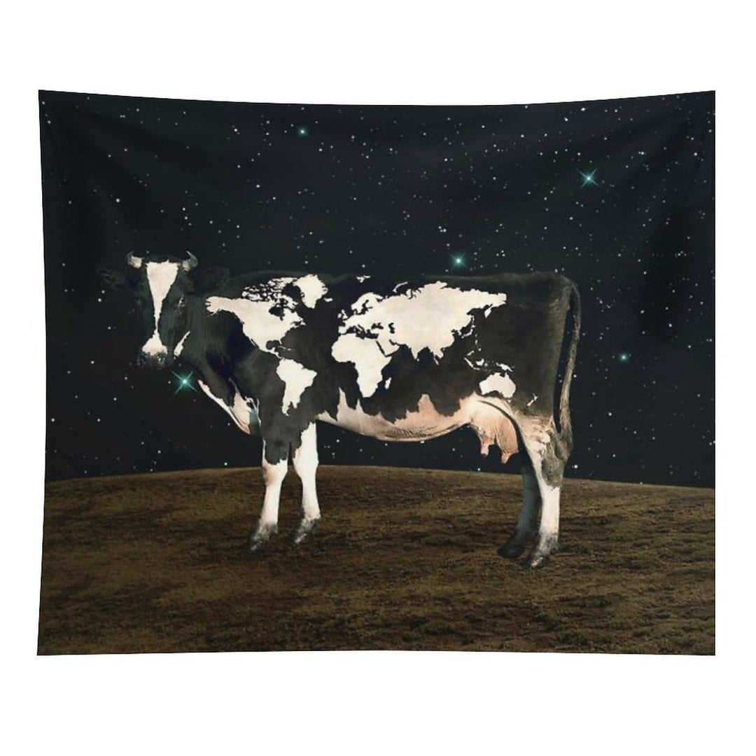 Surreal Bovine Atlas Tapestry
