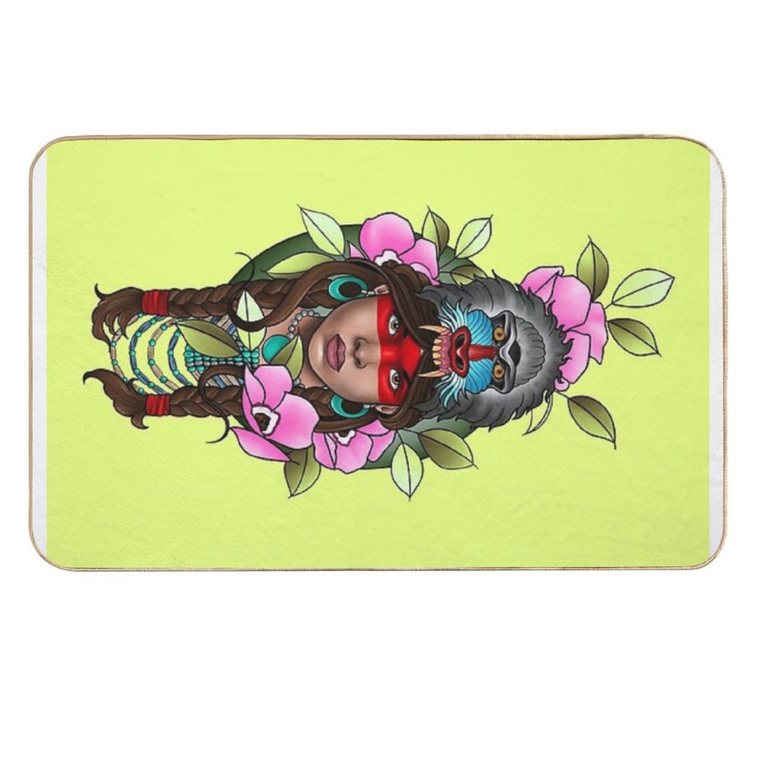 Spirit of The Wild  Fade-Resistant Bath Mat