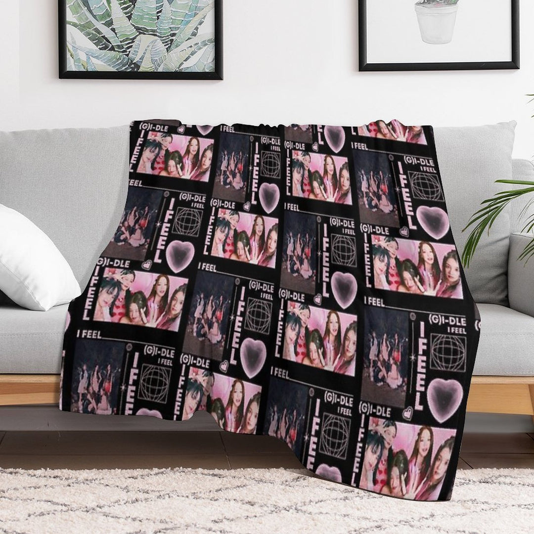 GIDLE Kpop Gift-ready Throw Blanket