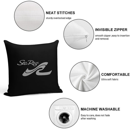 Sea Ray Boats Soft Warmth Comfort Throw Pillow