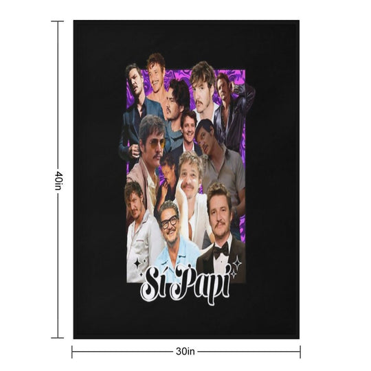 Pedro Pascal Sustainable Throw Blanket