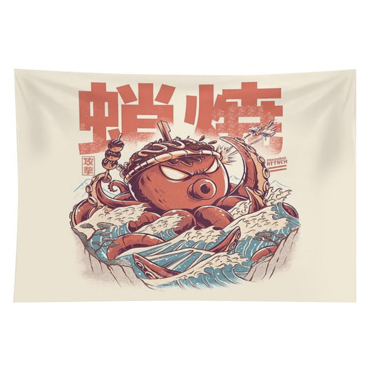 Takoyaki Attack Tapestry