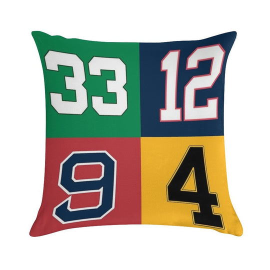 Boston Sports Legends Soft Home Decor Throw Pillow