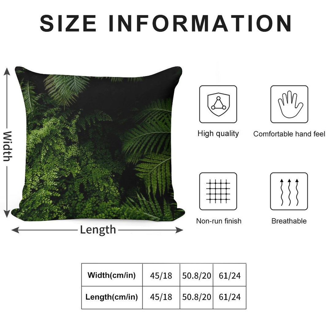 Tropical Jungle Soft Anti-Pilling Throw Pillow