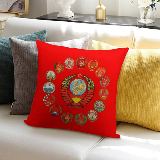 Soviet Republics Soft Washable Throw Pillow