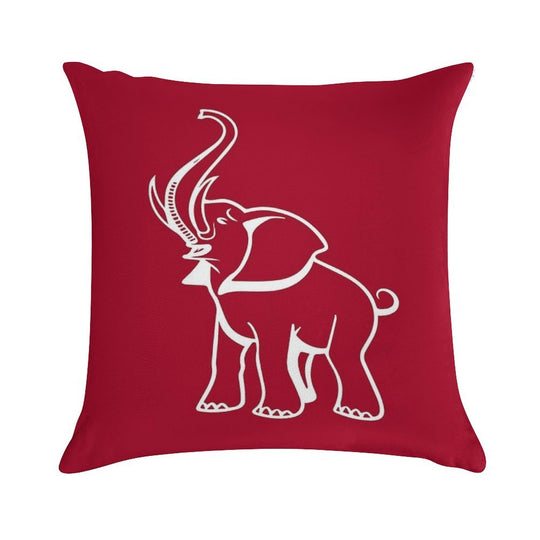 Delta Elephant Sigma Red Theta 2 Soft Bedroom Essential Throw Pillow