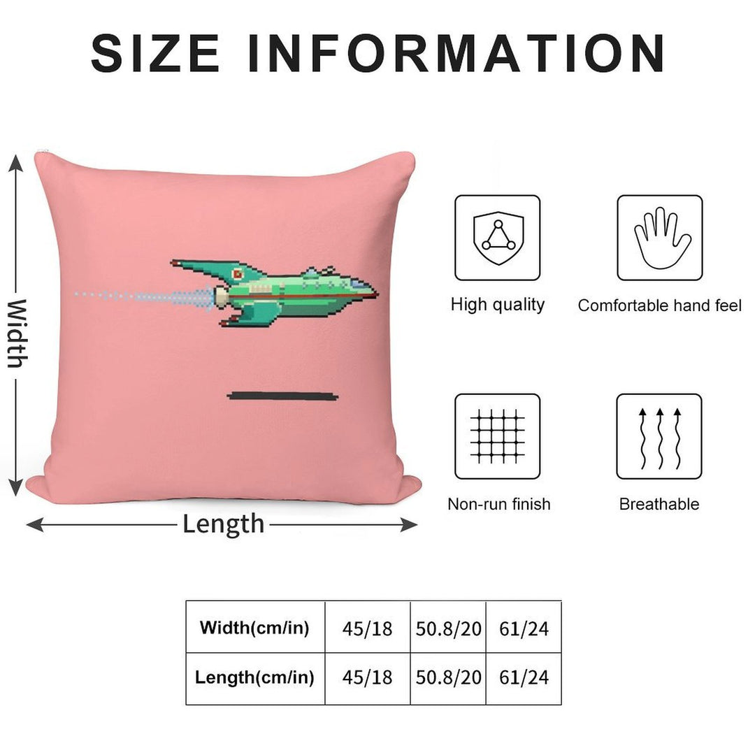 Space Delivery Ship Soft Warmth Comfort Throw Pillow