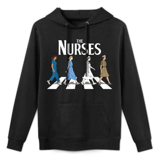Retro Nurse Gifts Nurse Week Gifts Womens Funny Nurse Layering Staple Hoodie