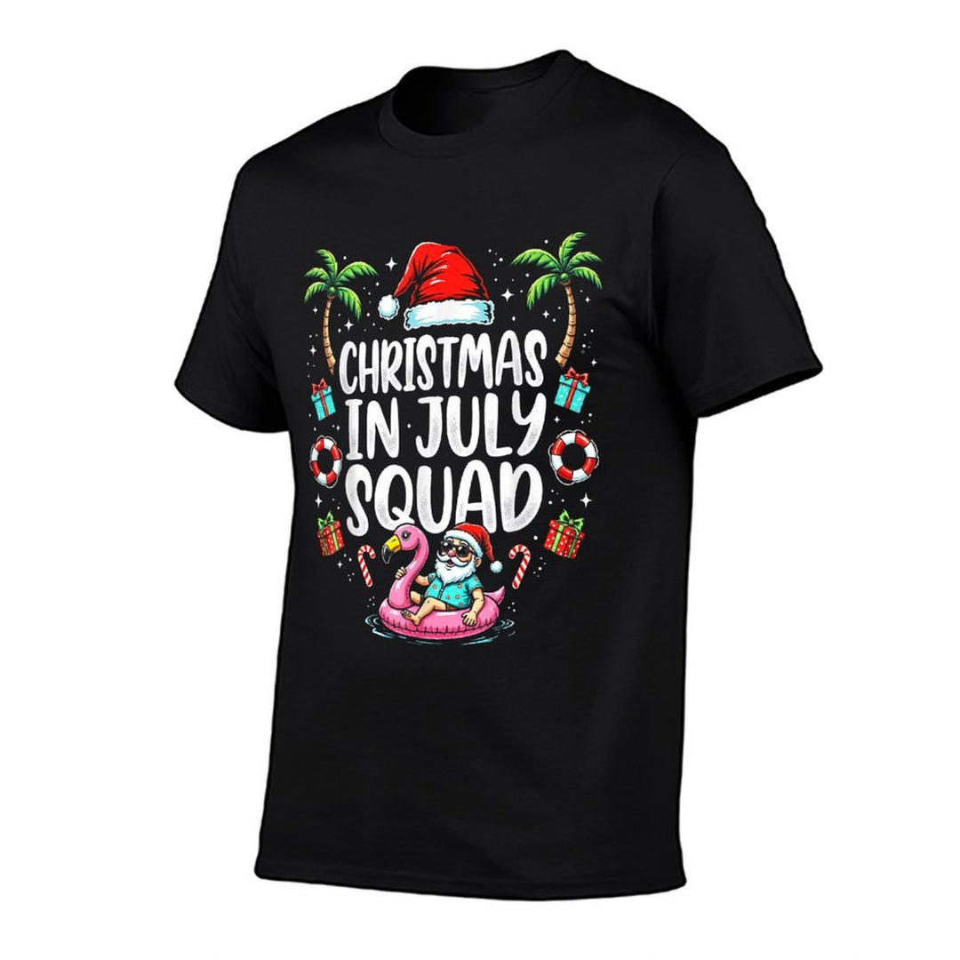 Christmas In July 2025 Squad Summer Beach Vacation Xmas Cool  Classic T-Shirt