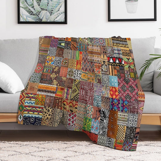 Ethnic Patterns Compact Throw Blanket