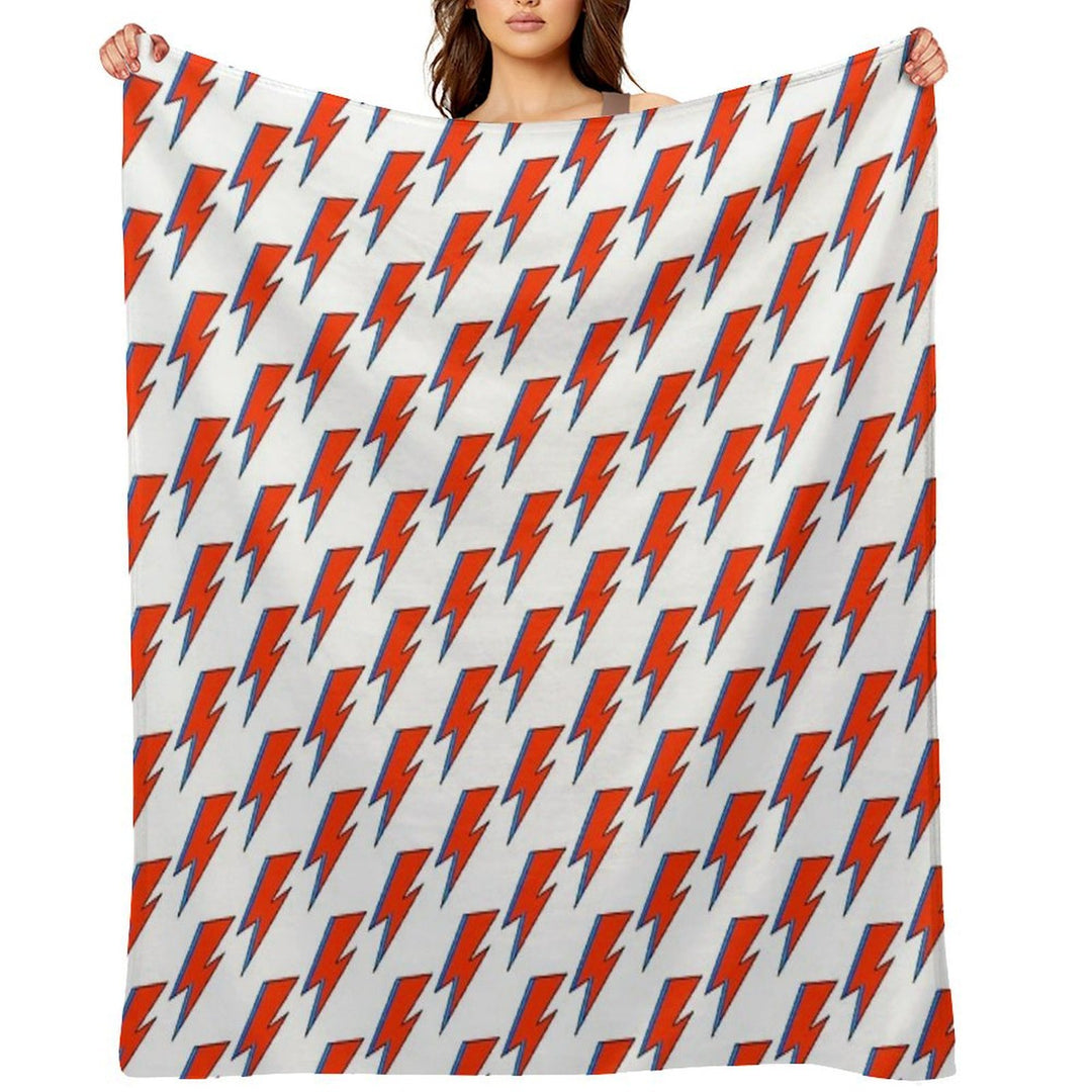 David Bowie Lightning Bolt Versatility Throw Blanket