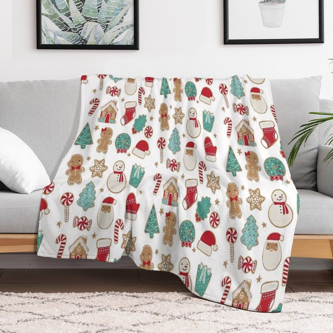 Christmas Cookies Machine-washable Throw Blanket