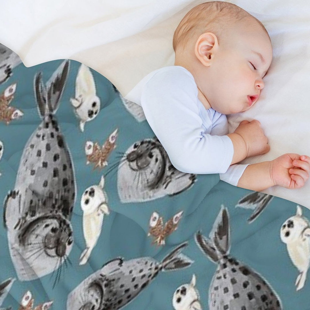 Common Seal Anti-pilling Throw Blanket